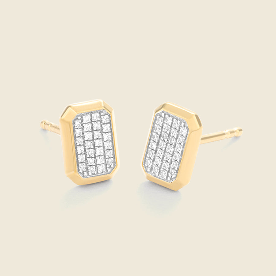 Brick by Brick Stud Earrings