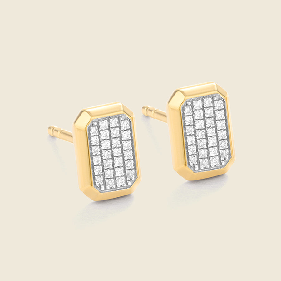 Brick by Brick Stud Earrings