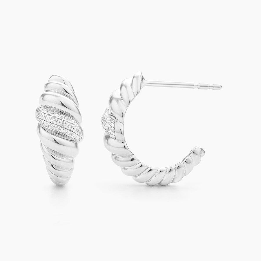 Croissant Dome Huggie Earrings - Ella Stein 