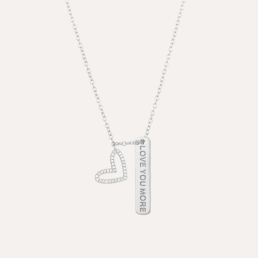 I Love You More Pendant Necklace