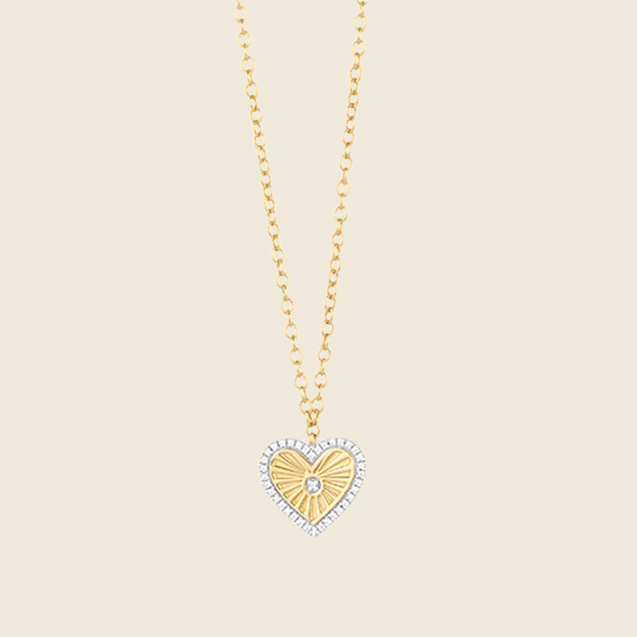 Heart Burst Pendant Necklace