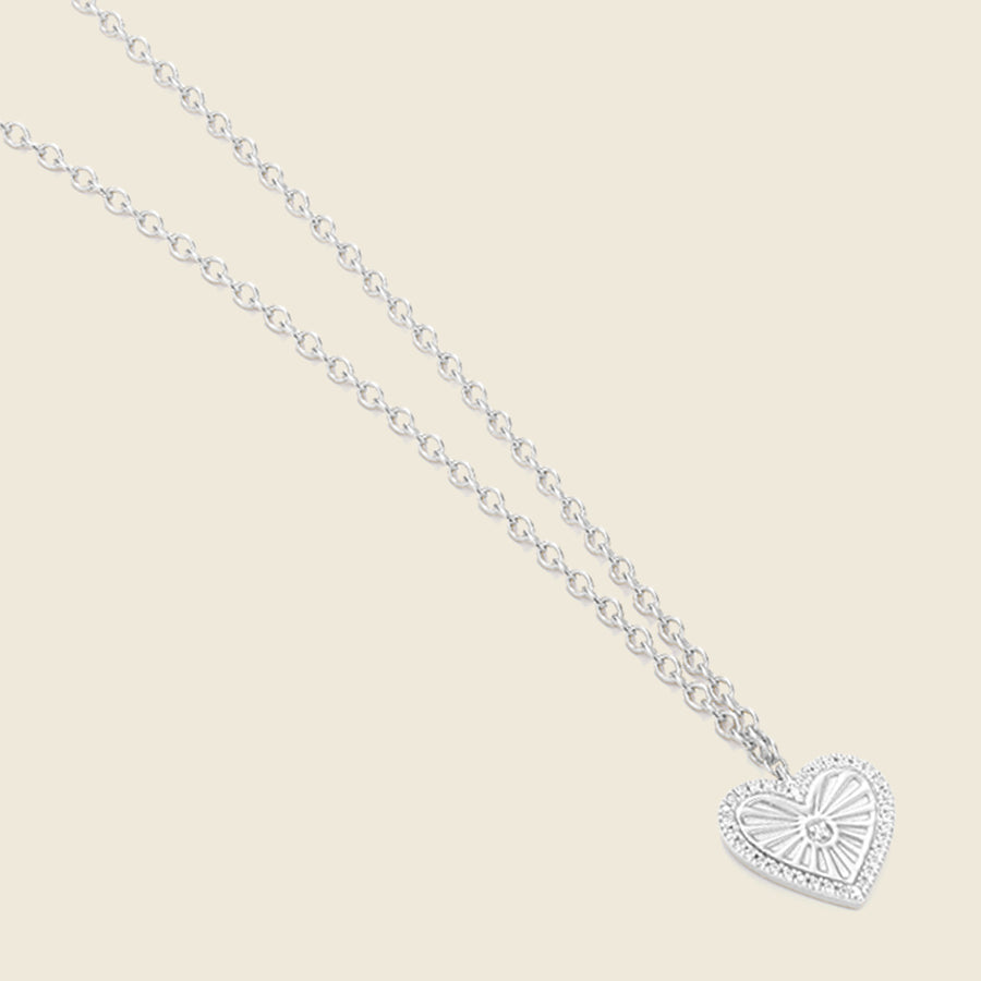 Heart Burst Pendant Necklace