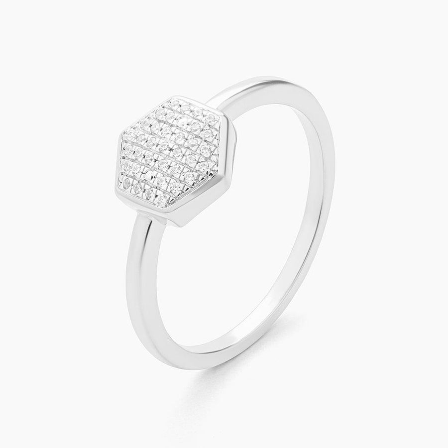 Shimmering Hexa Statement Ring - Ella Stein 