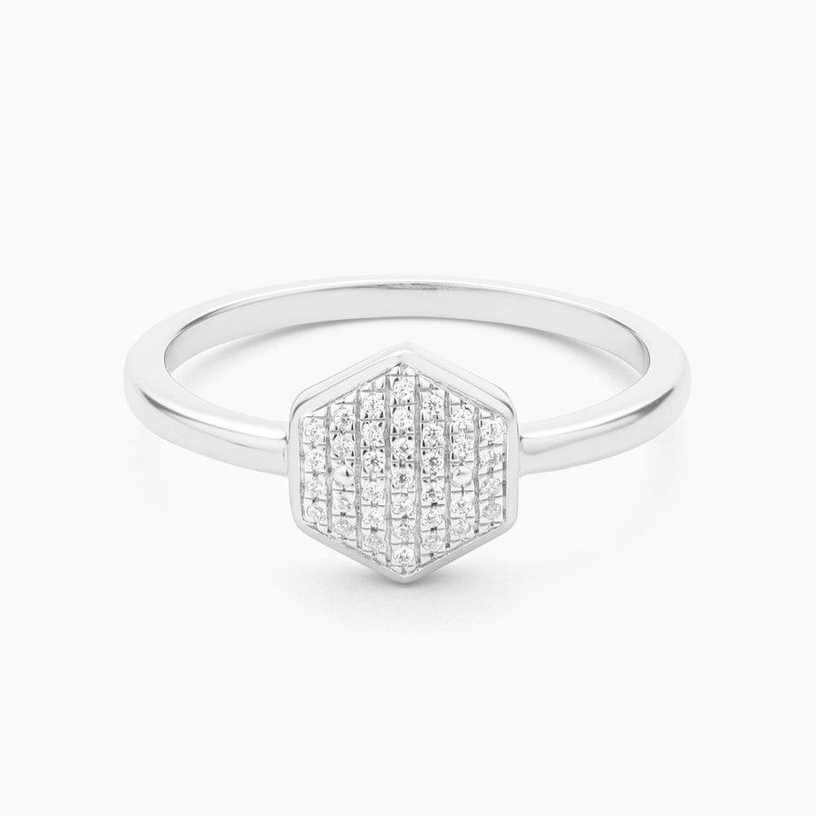 Shimmering Hexa Statement Ring - Ella Stein 