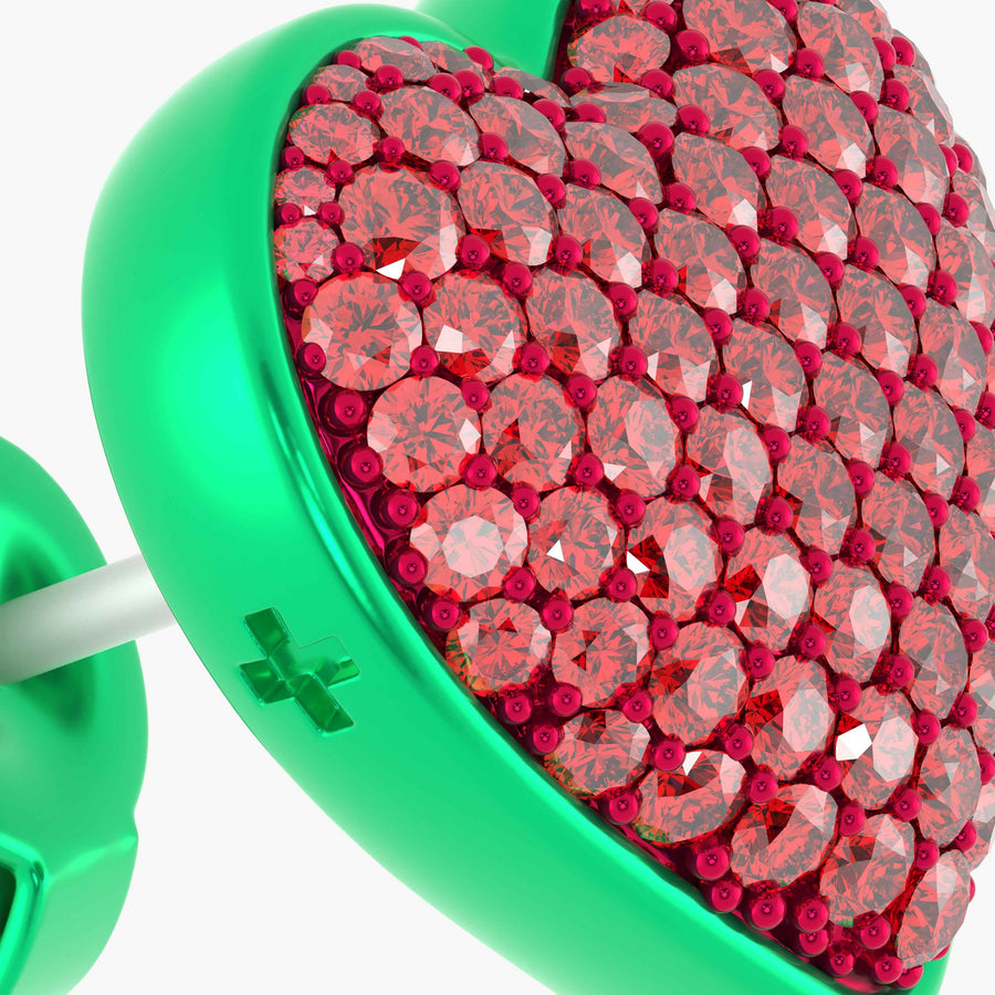 Lover Studs in Watermelon