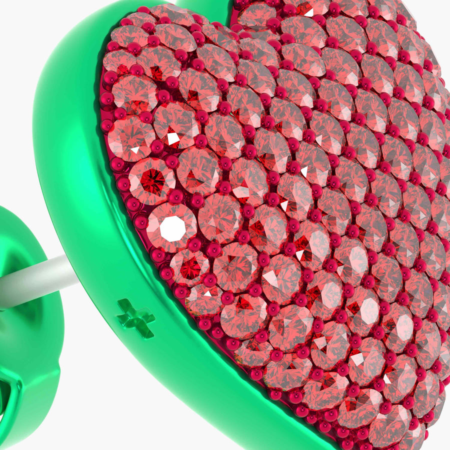 Lover Studs in Watermelon