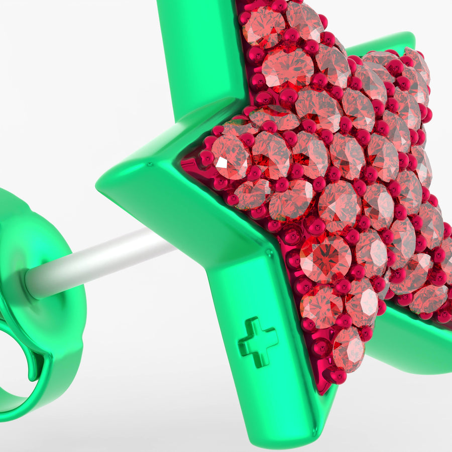 Dreamer Studs in Watermelon