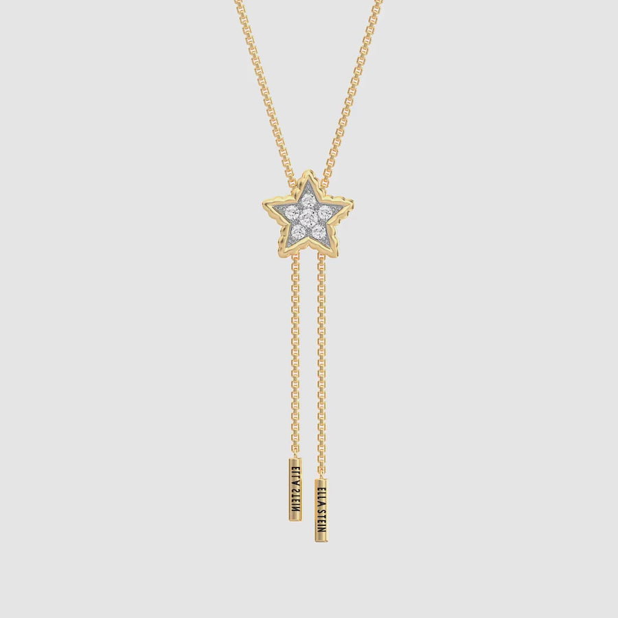 Lab-Grown Signature Star Adjustable Bolo Necklace