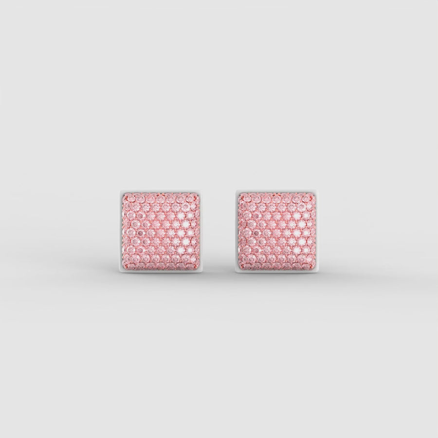 Community Studs in Fuchsia