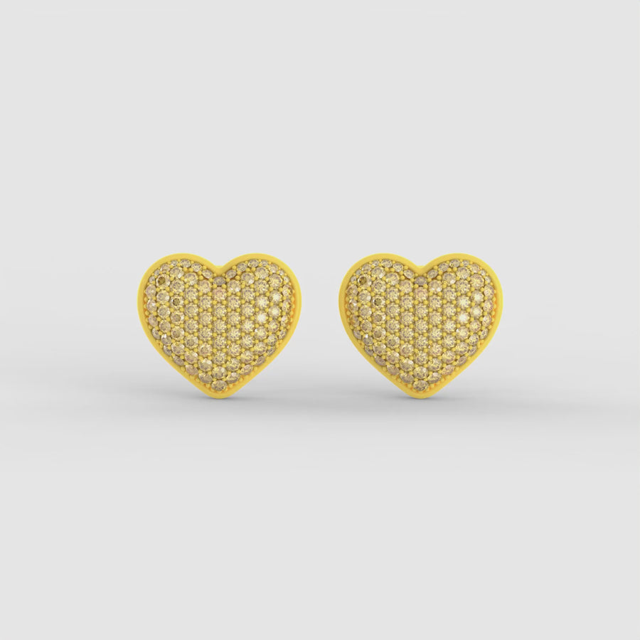 Monochrome Lover Studs in Citrus