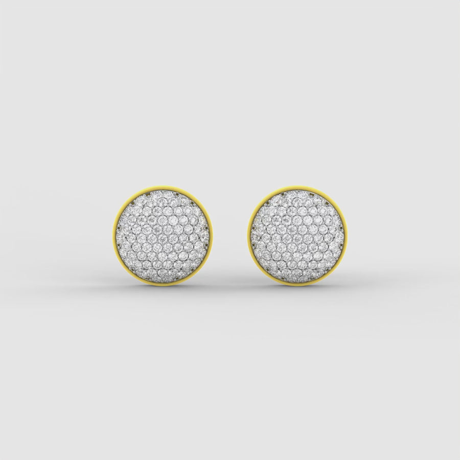 Two-Tone Unity Studs in Citrus