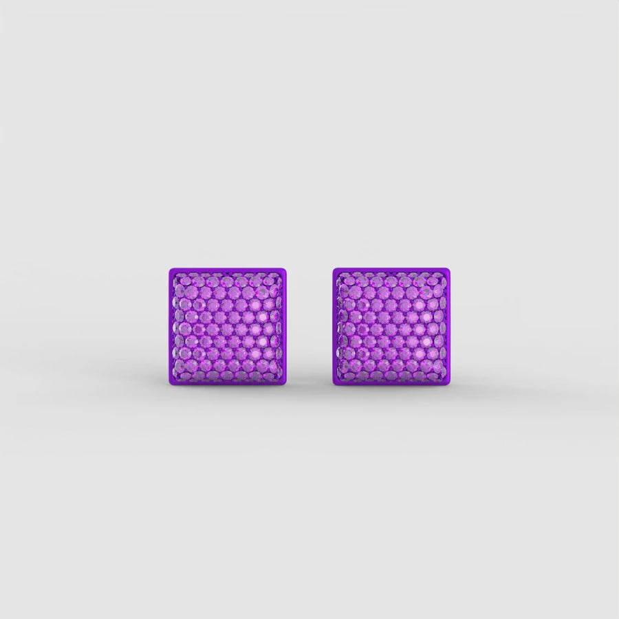 Monochrome Community Studs in Açai