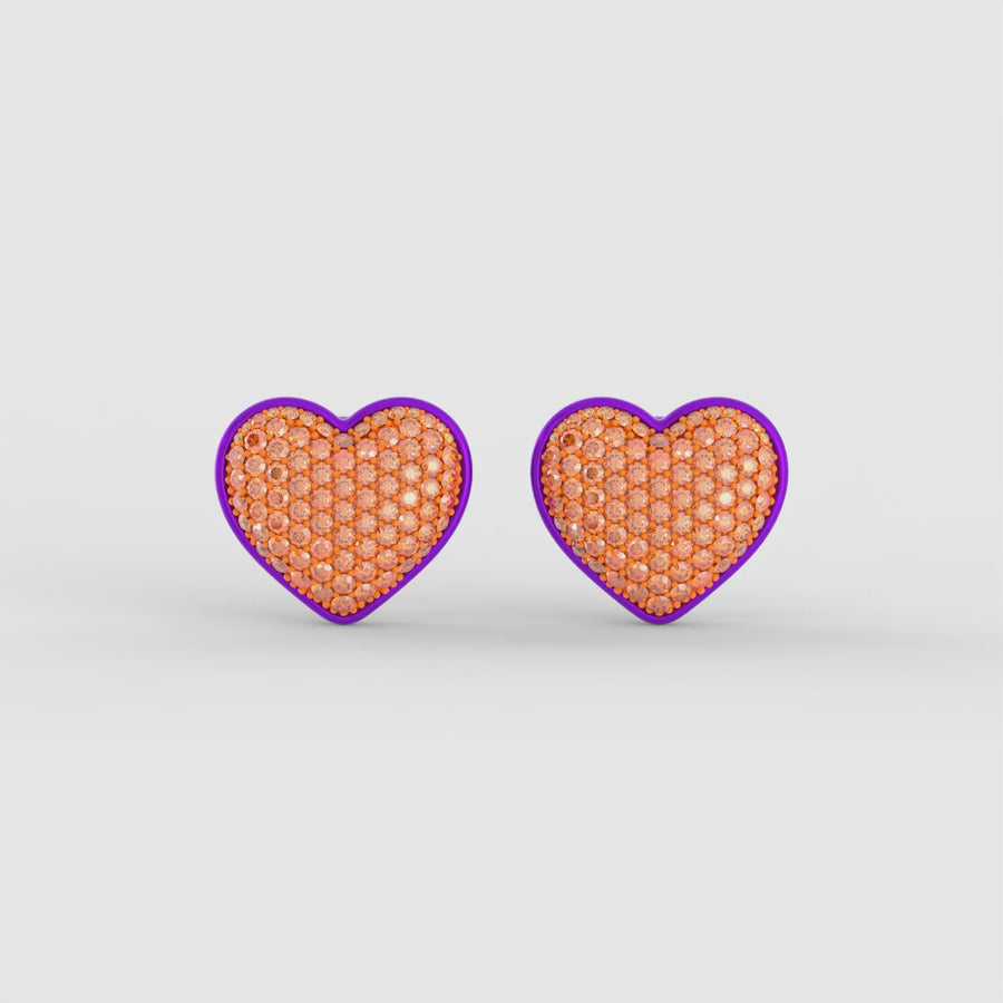 Lover Studs in Daphne