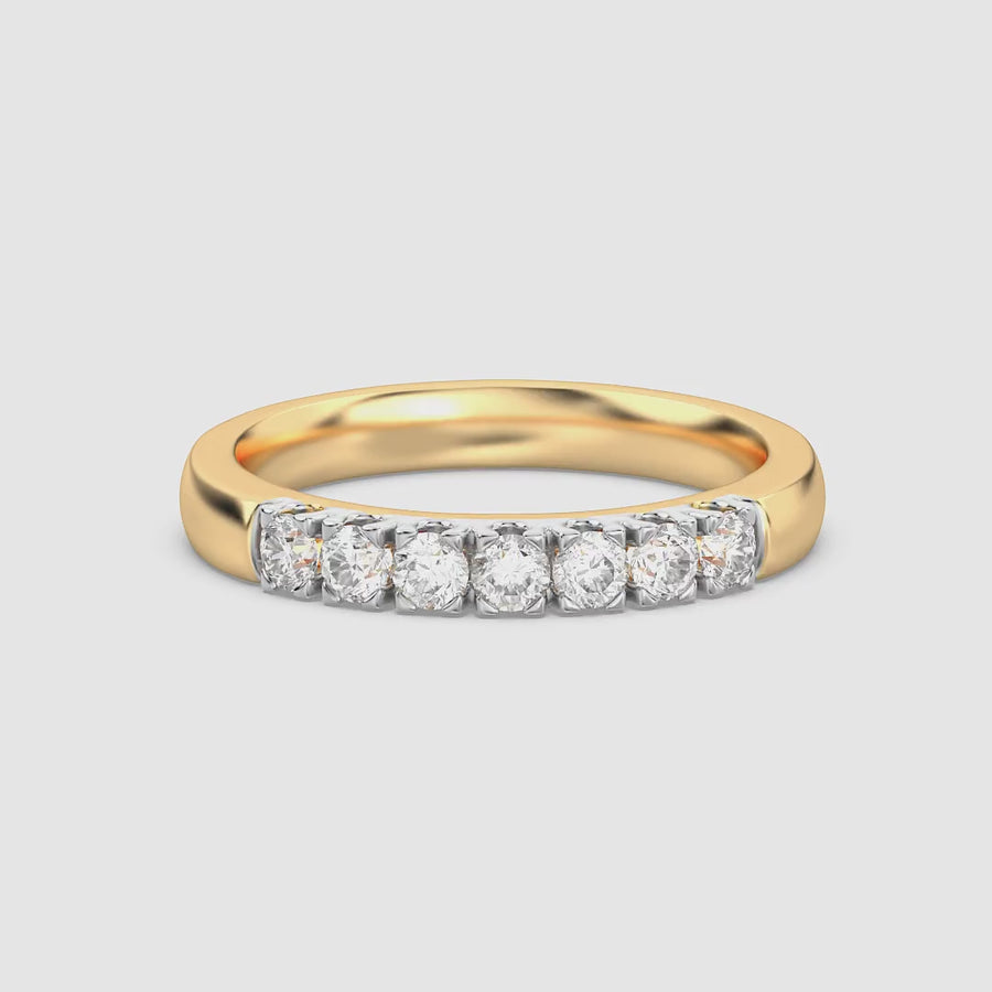Lab-Grown 0.50 Ct Diamond Harmony Band Ring
