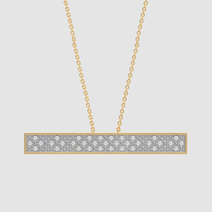 Lab-Grown Raise The Bar Pendant Necklace