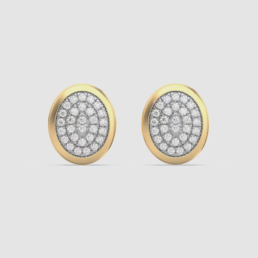 Lab-Grown Optimistic Oval Stud Earrings