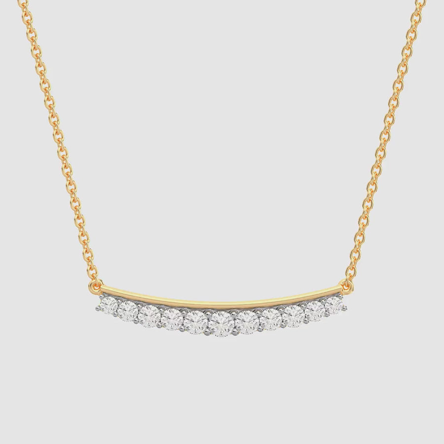 Lab-Grown Opulent Trio Pendant Necklace