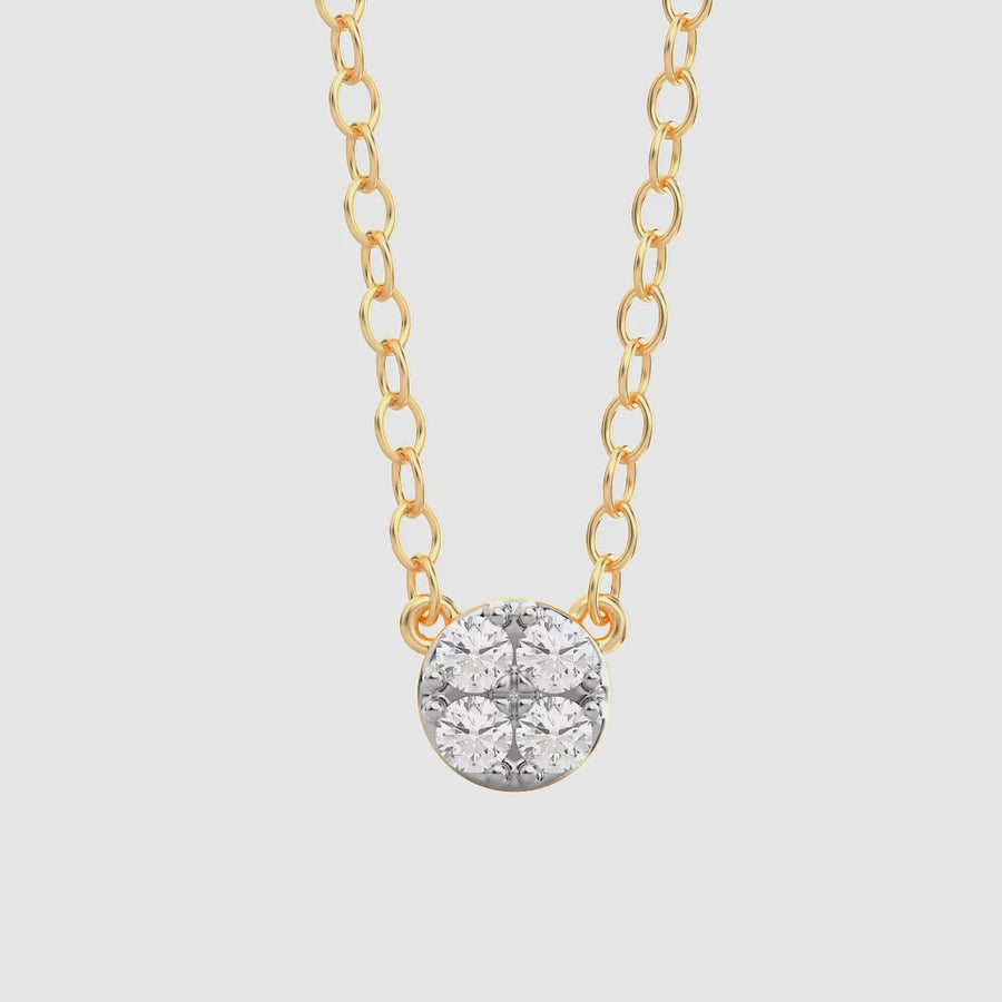 Lab-Grown 0.12 Ct Timeless Sparkle Pendant Necklace