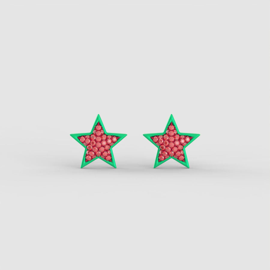 Dreamer Studs in Watermelon