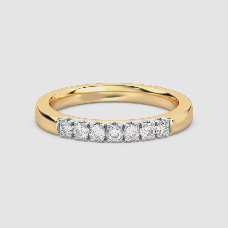 Lab-Grown 0.29 Ct Diamond Harmony Band Ring