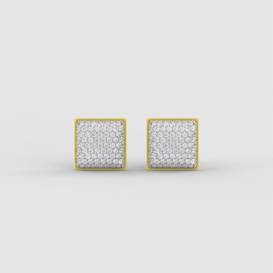 Two-Tone Community Studs in Citrus