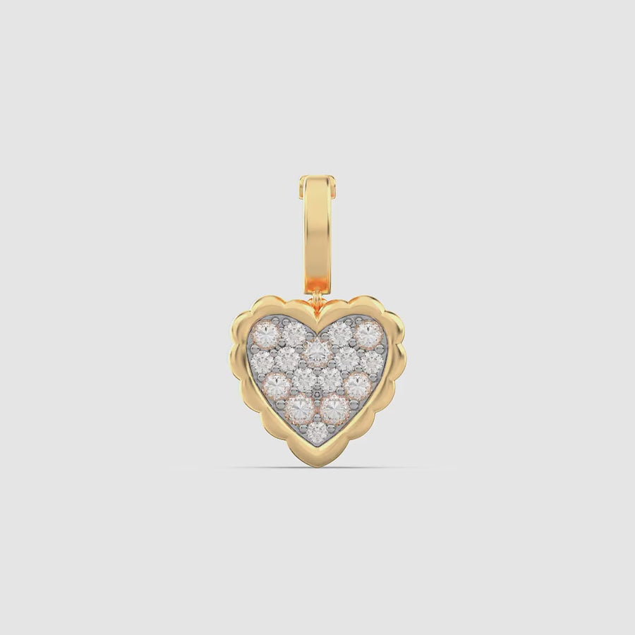 Lab-Grown Signature Heart Charm