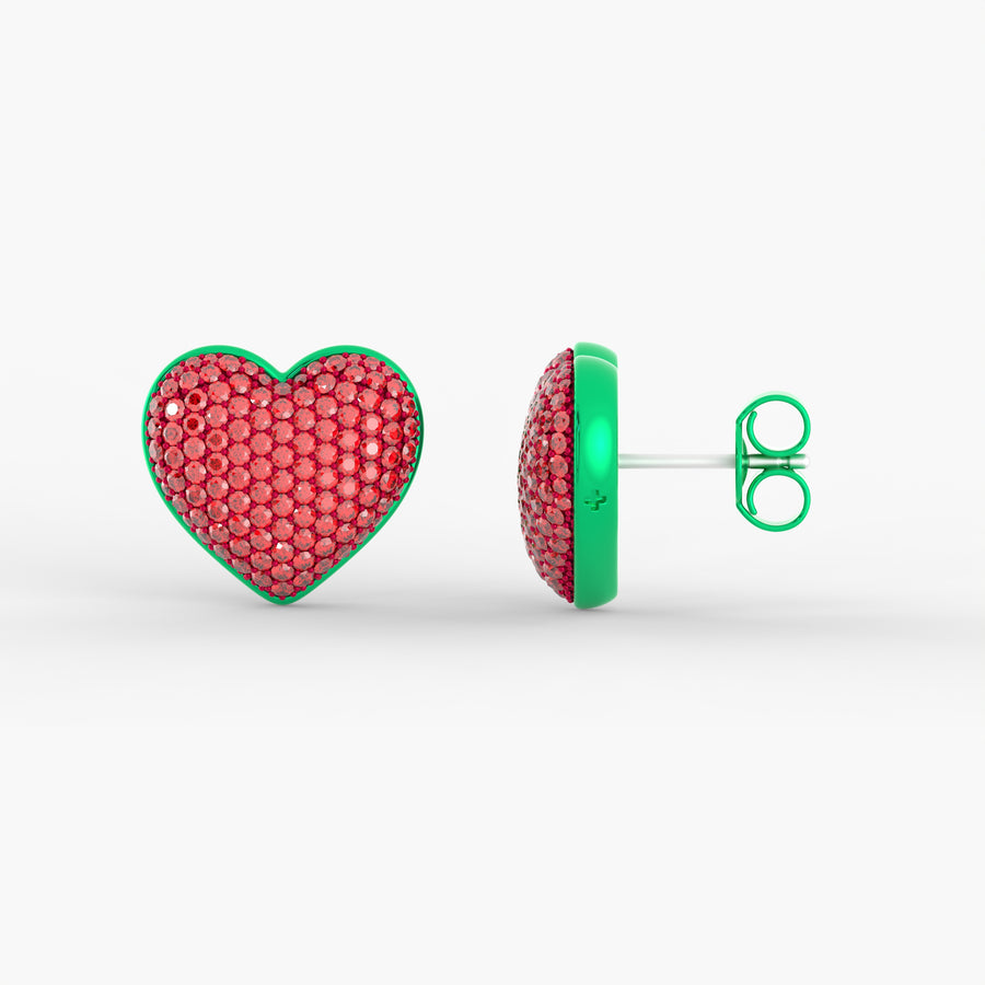 Lover Studs in Watermelon