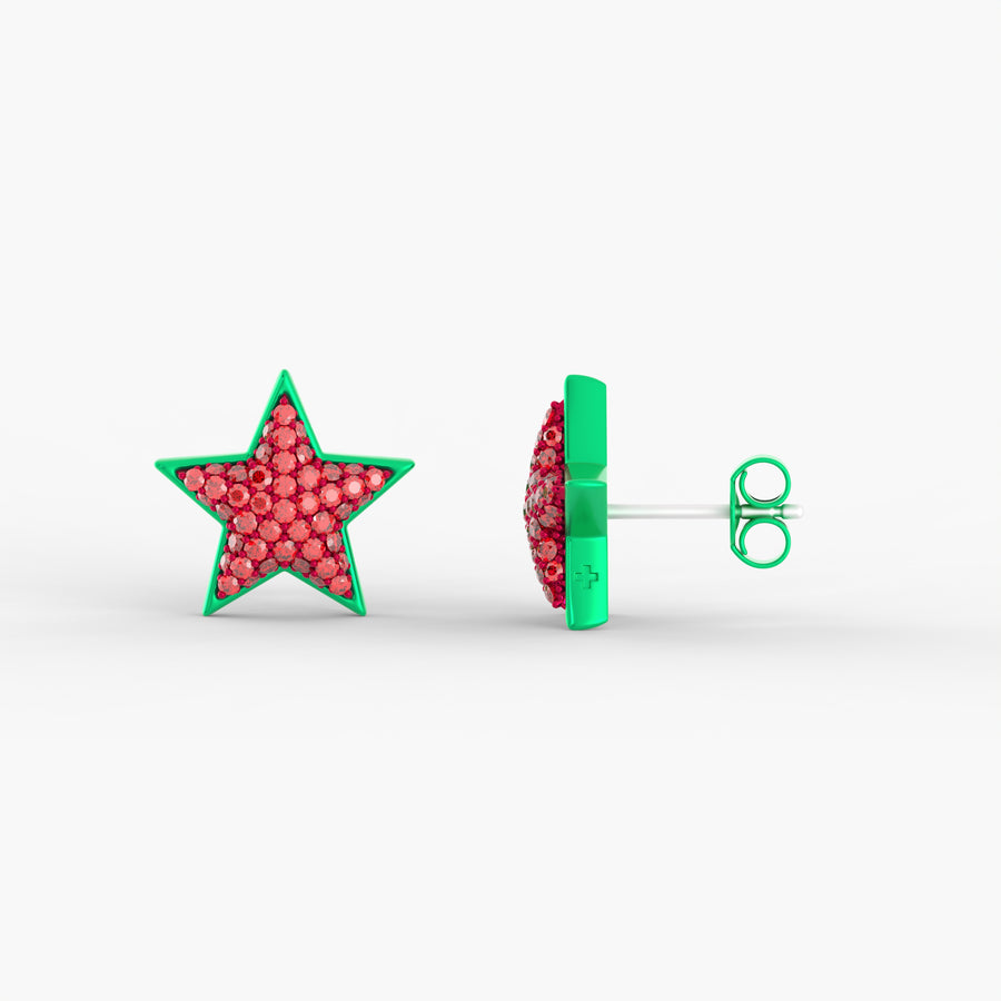 Dreamer Studs in Watermelon